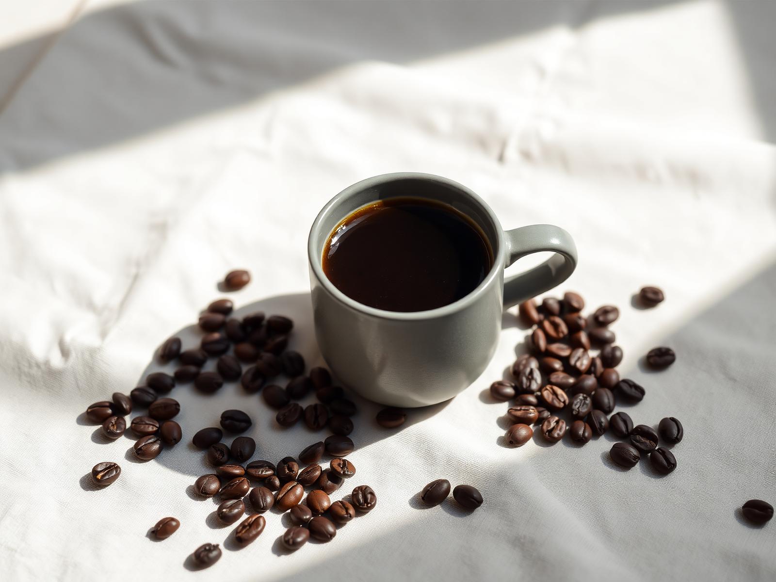 A carefully brewed cup of specialty coffee in morning light